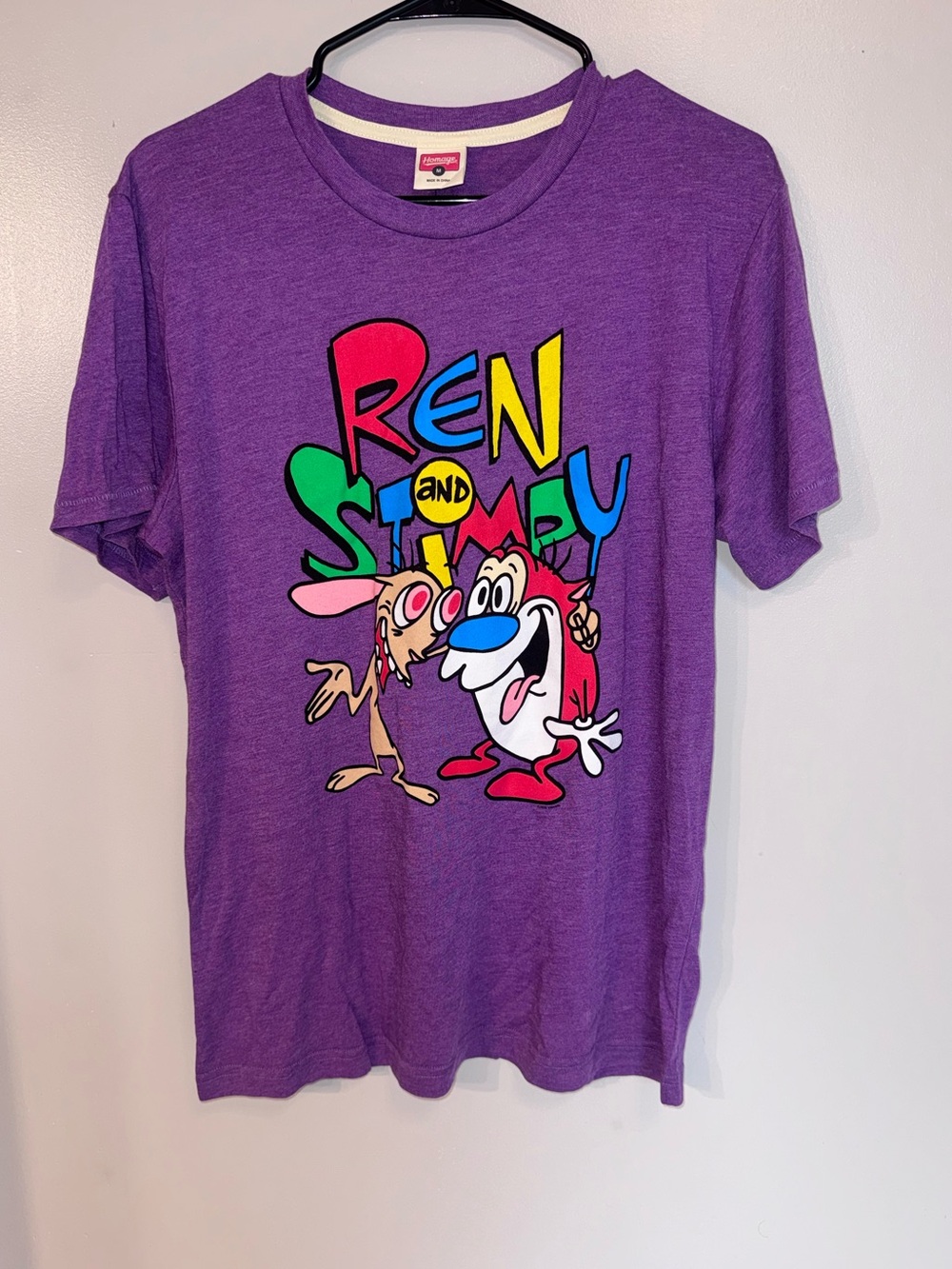 NWT MENS Homeage Ren & Stimpy Tee